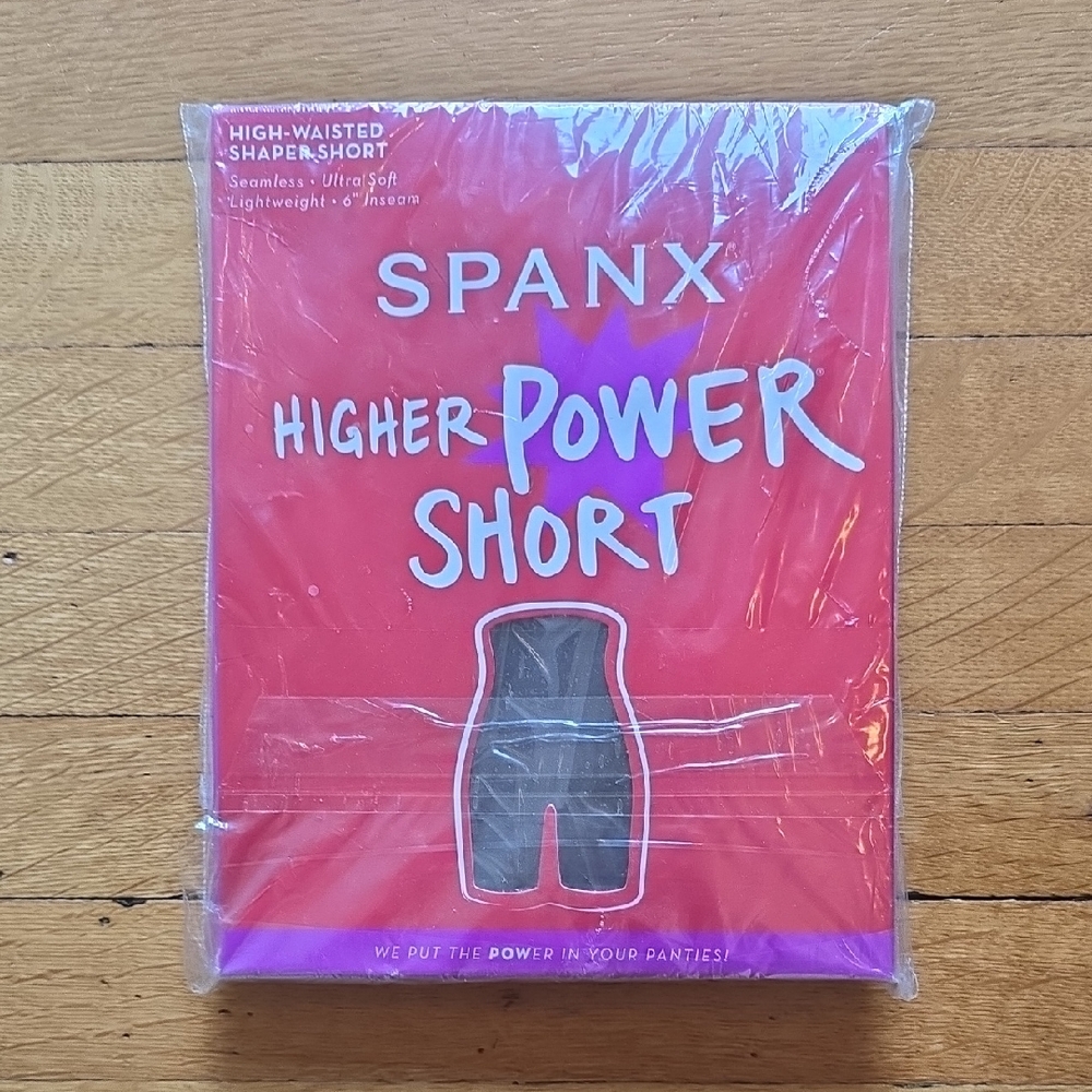 NWT, Spanx Higher Power High Waisted Shaper Short, Very Black, Women's XL